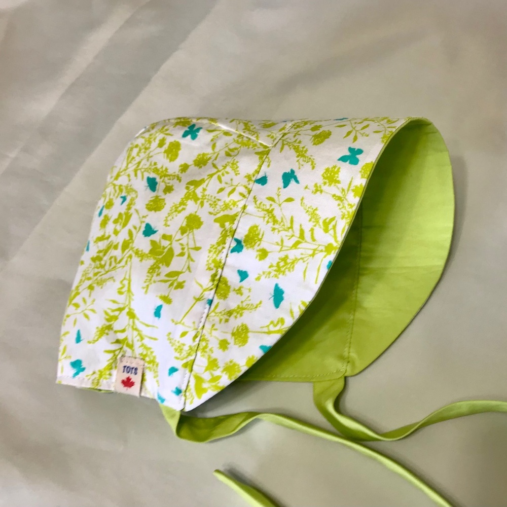 Cotton Summer Bonnet, Designer Print